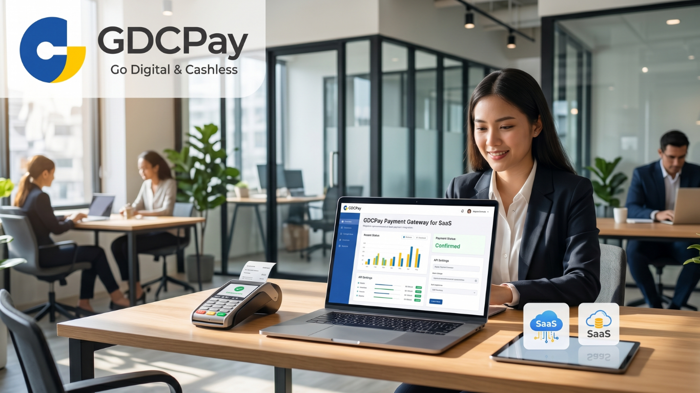 Integrasi GDCPay payment gateway untuk platform SaaS dalam mengelola pembayaran langganan dan transaksi otomatis.