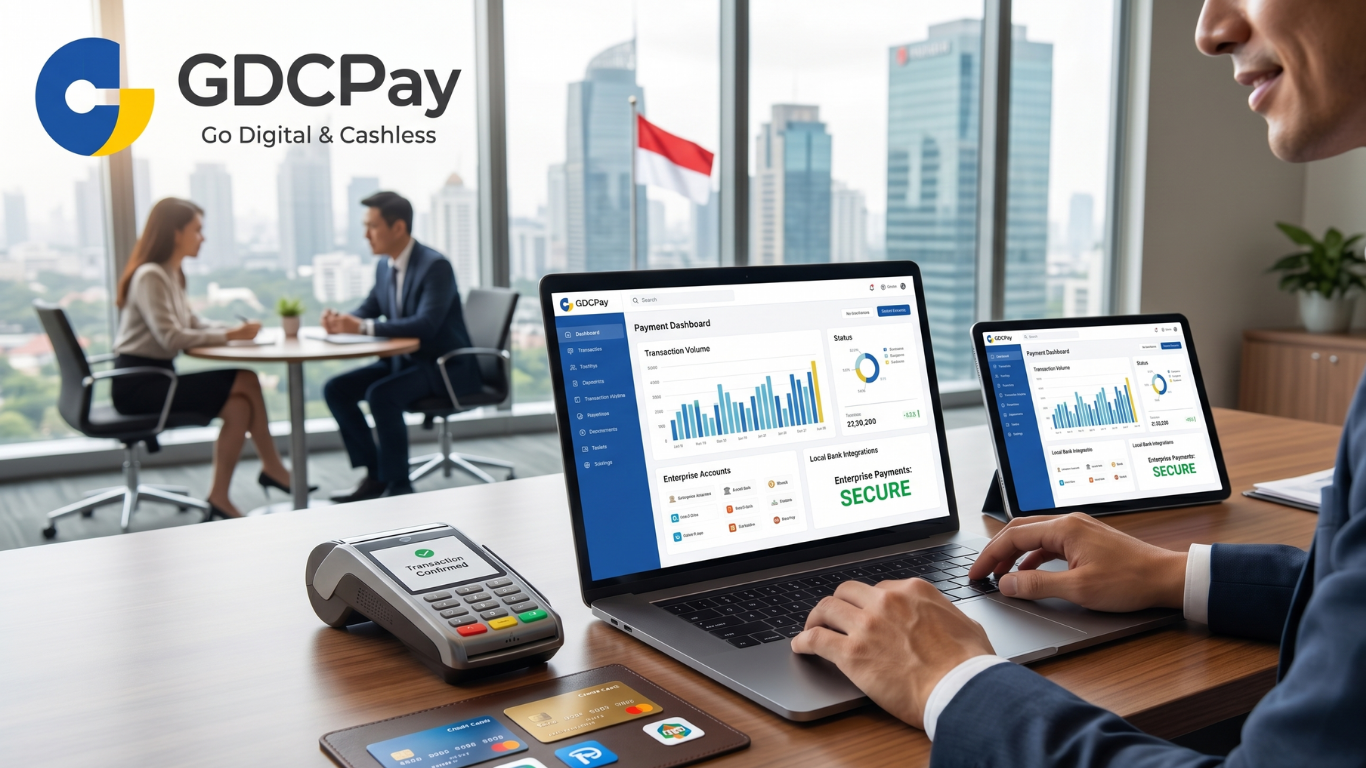 Sistem pembayaran enterprise GDCPay untuk solusi transaksi bisnis skala besar dan integrasi payment gateway di Indonesia