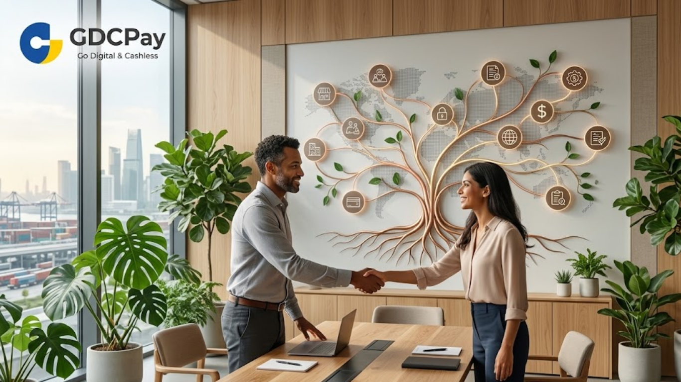 Solusi B2B payment gateway dari GDCPay untuk kemudahan integrasi API, penagihan invoice otomatis, dan manajemen arus kas perusahaan berskala besar.