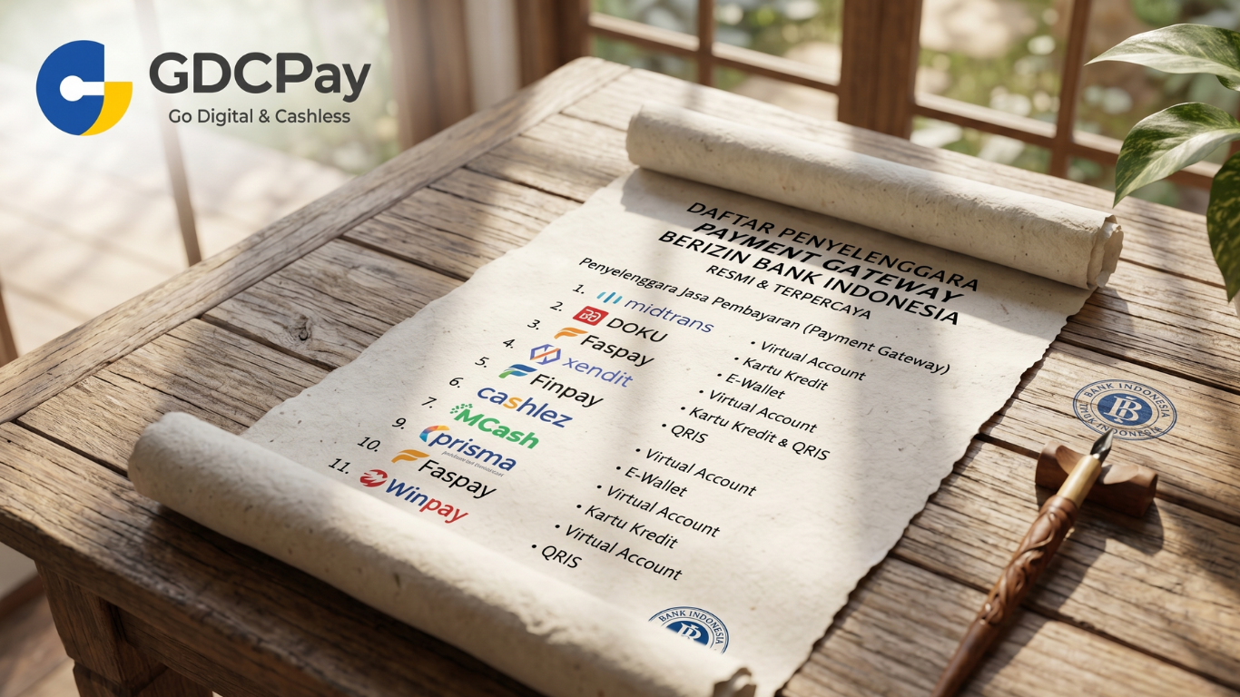 Daftar payment gateway berizin resmi dari Bank Indonesia untuk keamanan transaksi bisnis B2B dan ritel.