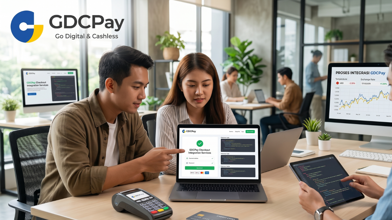 Layanan GDCPay checkout integration services untuk optimasi halaman pembayaran toko online dan aplikasi bisnis.