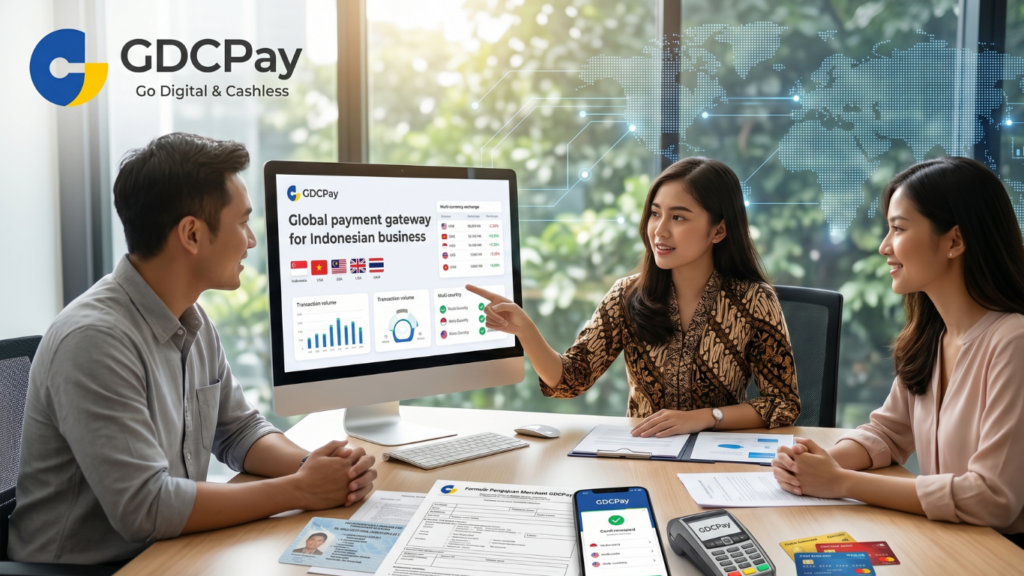 Layanan GDCPay global payment gateway untuk mendukung transaksi internasional bagi perusahaan dan bisnis di Indonesia.